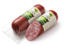 КОЛБАСА ВАРЕНО-КОПЧЕНАЯ СЕРВЕЛАТ ШВЕЙЦАРСКИЙ ИЗ МЯСА ЦЫПЛЕНКА-БРОЙЛЕРА (ФАС.-ВАКУУМ) 350 Г