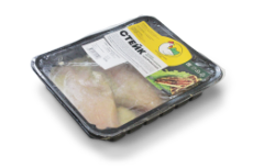 СТЕЙК ИЗ МЯСА ЦЫПЛЕНКА-БРОЙЛЕРА ЗАМОРОЖ. (ЛОТОК)