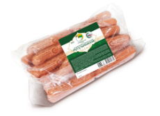 СОСИСКИ ВАРЕНЫЕ МУСУЛЬМАНСКИЕ ПОДКОПЧЕННЫЕ ИЗ МЯСА ЦЫПЛЕНКА-БРОЙЛЕРА ХАЛЯЛЬ 800 Г