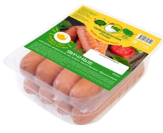 СОСИСКИ ВАРЕНЫЕ ЯИЧНЫЕ ИЗ МЯСА ЦЫПЛЕНКА-БРОЙЛЕРА (ФАС.-ГАЗ) 400 Г