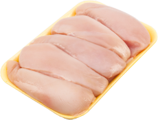 ФИЛЕ БЕЗ КОЖИ ЦЫПЛЕНКА-БРОЙЛЕРА  ЗАМОРОЖ. (ПОДЛОЖКА)